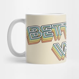 Betty White Retro Typography Faded Style Mug